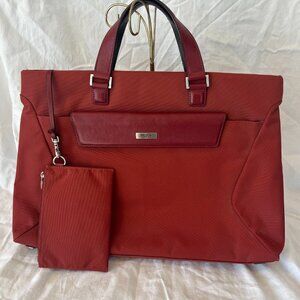 Tumi --- Red -- Ballistic Nylon -- Briefcase -- Laptop Bag -- Matching Pouch